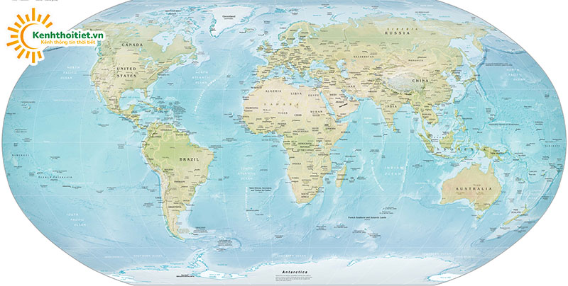 Bản đồ thế giới Full HD và bản đồ chi tiết các châu lục 2023