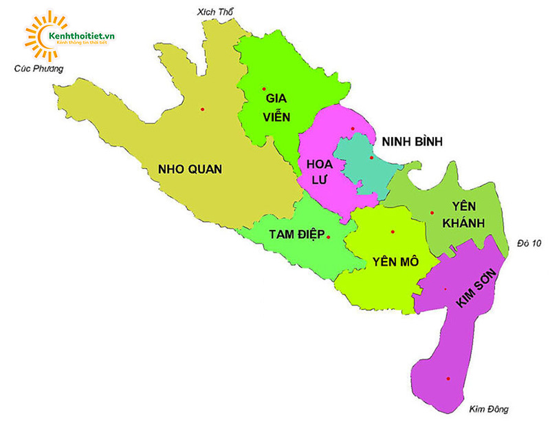 Vị trí địa lý của tỉnh Ninh Bình
