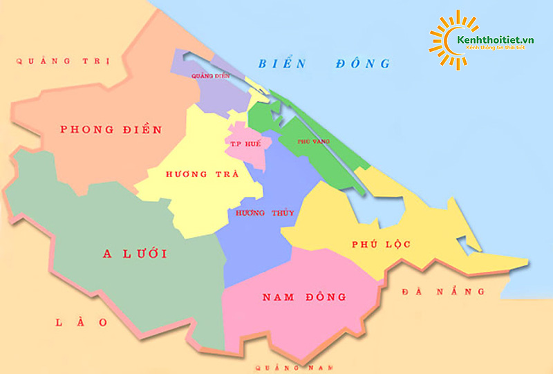 Vị trí địa lý tác động đến Đặc điểm khí hậu Thừa Thiên Huế